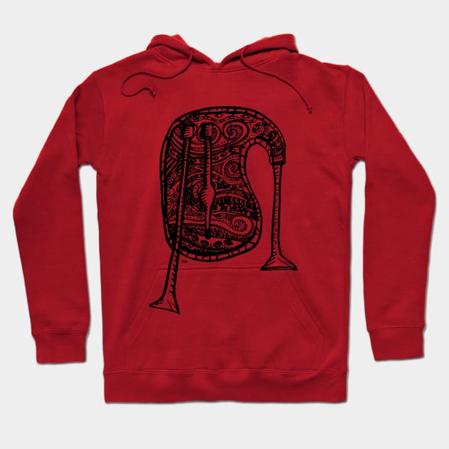 Patterned bagpipes Hoodie by inkle